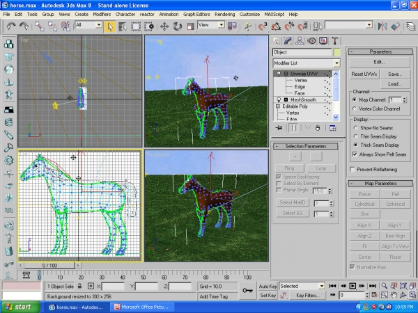 Creation of 3d horse: Step 3